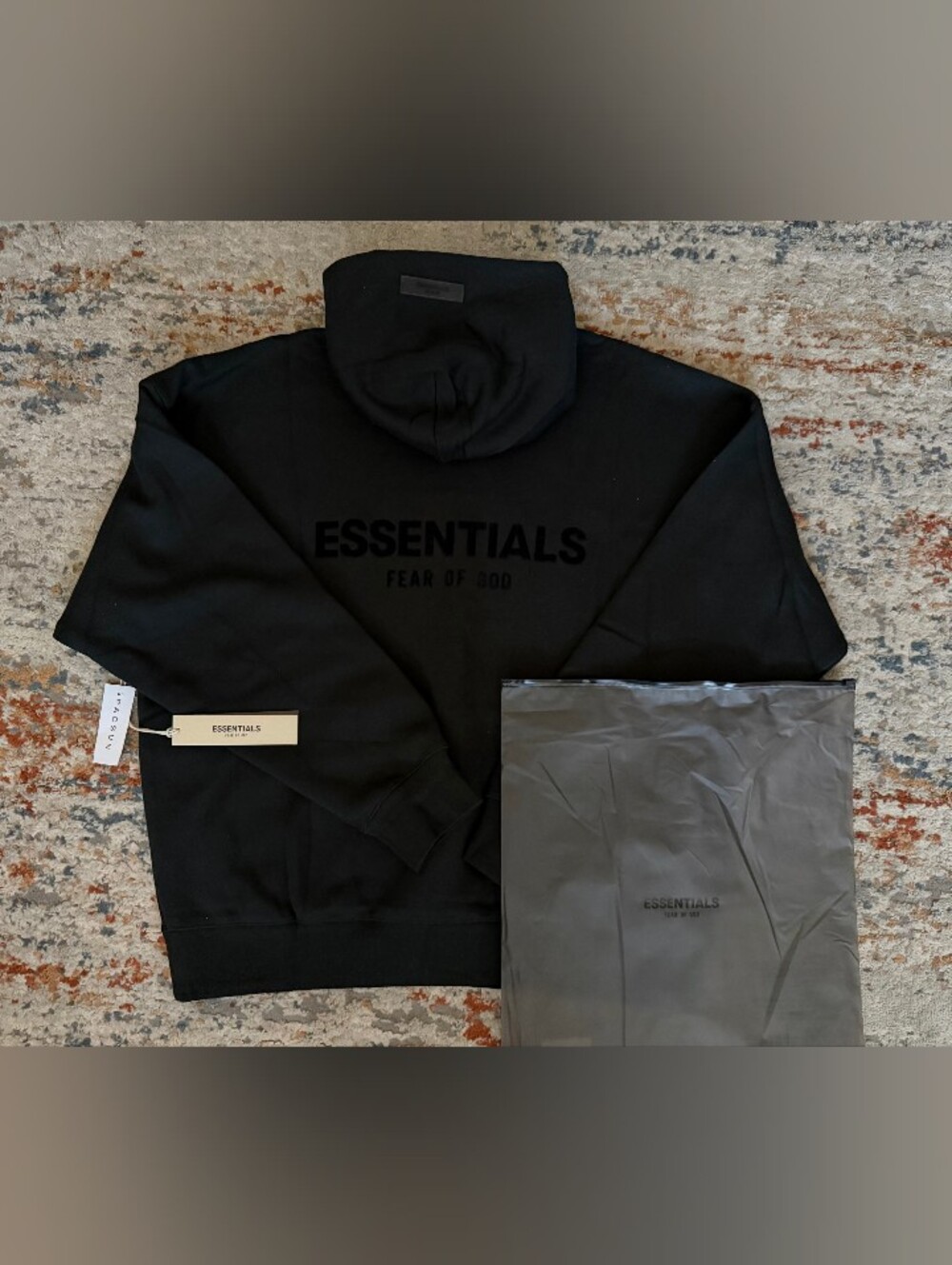 Fear of God ESSENTIALS Black Hoodie